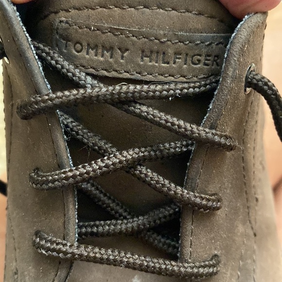 Tommy Hilfiger Brown leather Oxfords Boys Gavin Size 3.5 M Preppy school casual - Picture 7 of 8